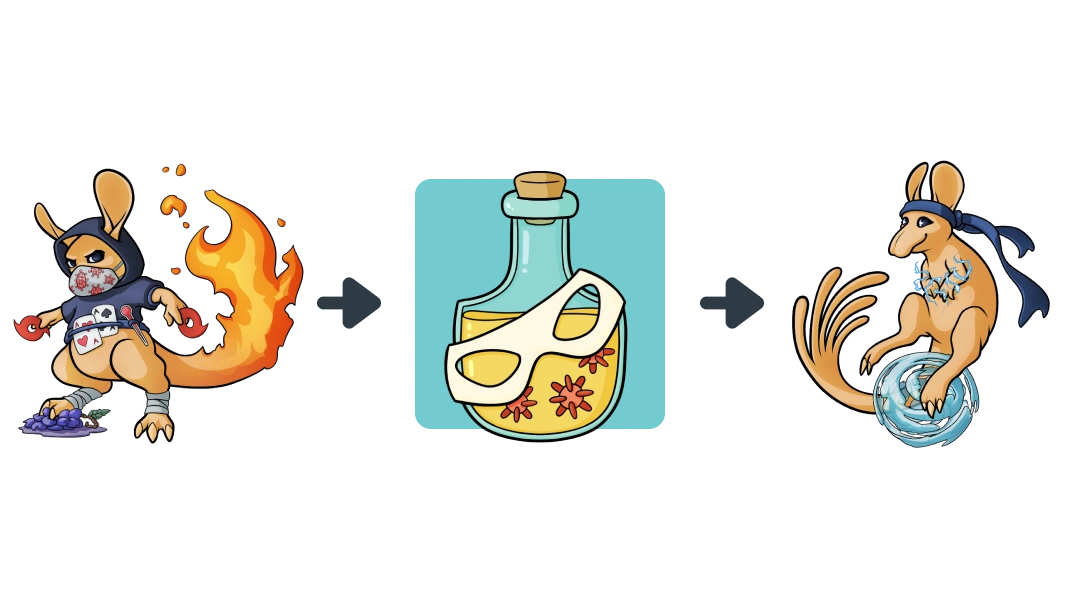 Treatment diagram of Remdesivir converting COVID-19 into Olfactory Neuron.