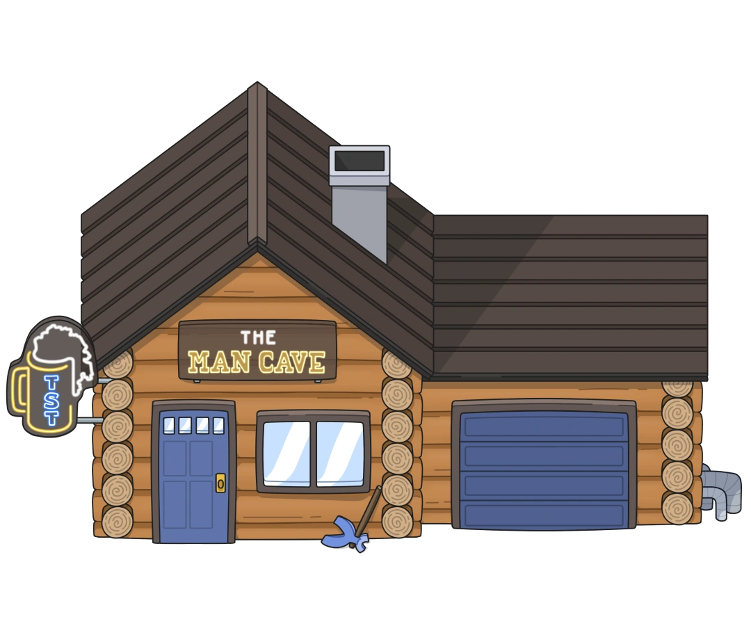 The Man Cave building.