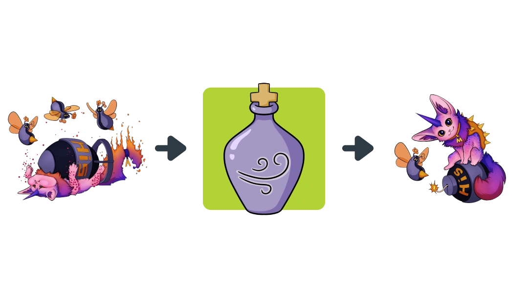 Treatment diagram of Epinephrine converting Anaphylaxis into Mast Cells.