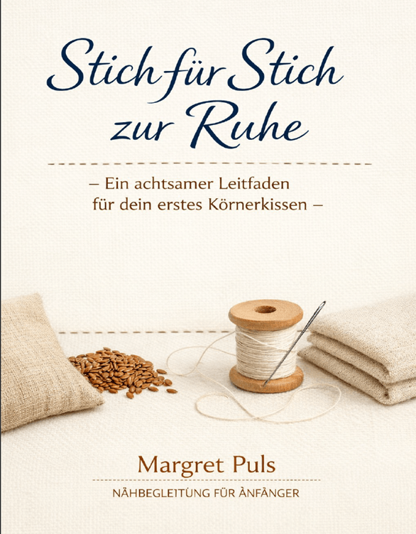 Cover: Stich für Stich zur Ruhe - Ein achtsamer Leitfaden für dein erstes Körnerkissen von Margret Puls