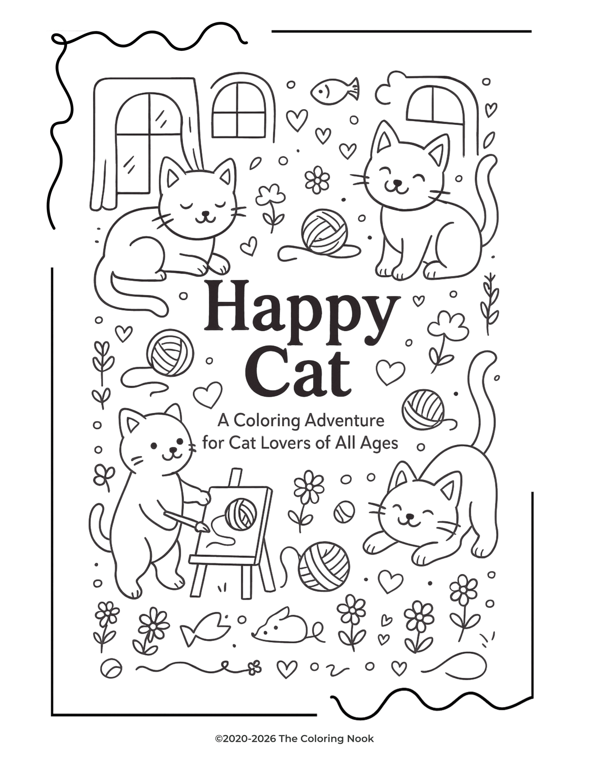 The Happy Cat Coloring Book