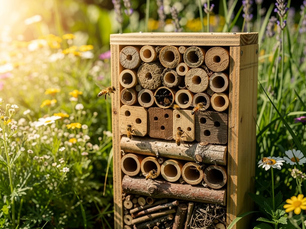 Fabriquer un hôtel à abeilles solitaires avec du bois percé