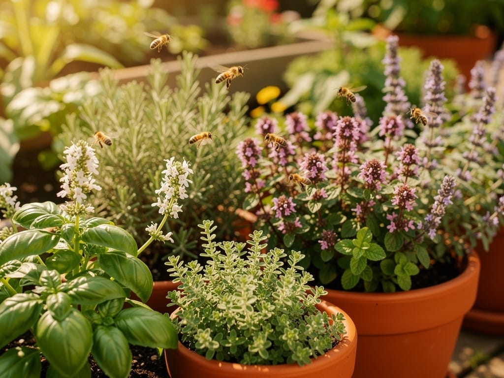 Plantes aromatiques d’été : basilic, origan, menthe