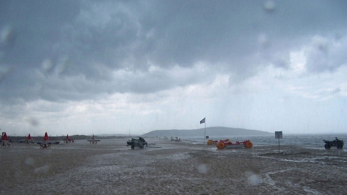 Sète sous la pluie