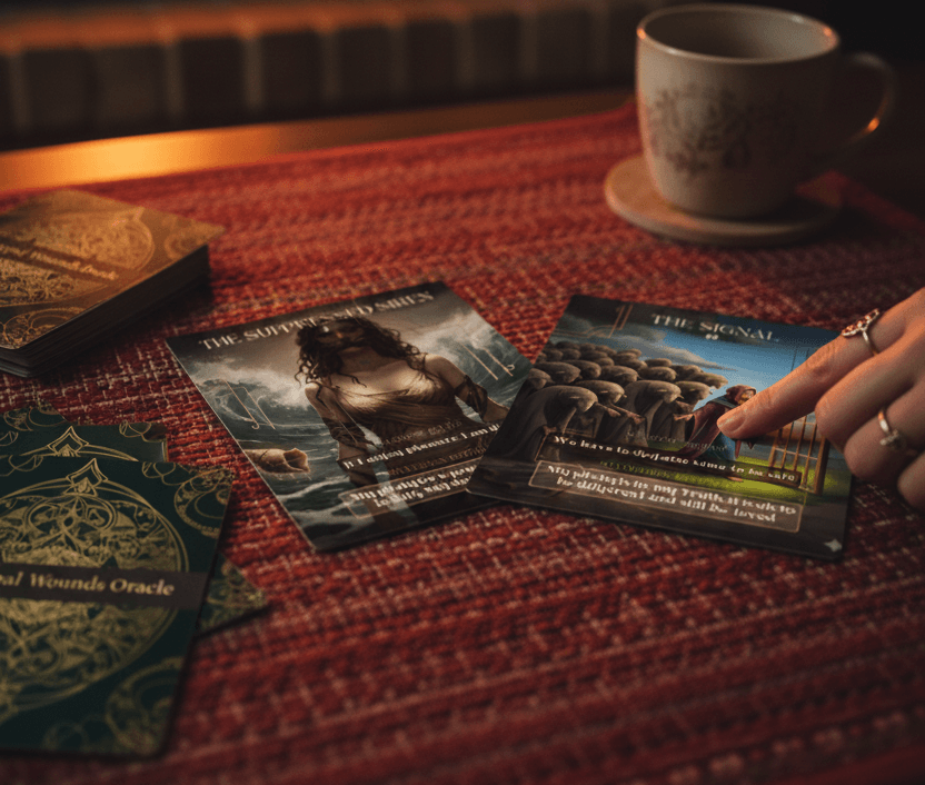 Archetypal Wounds Oracle Deck cards spread