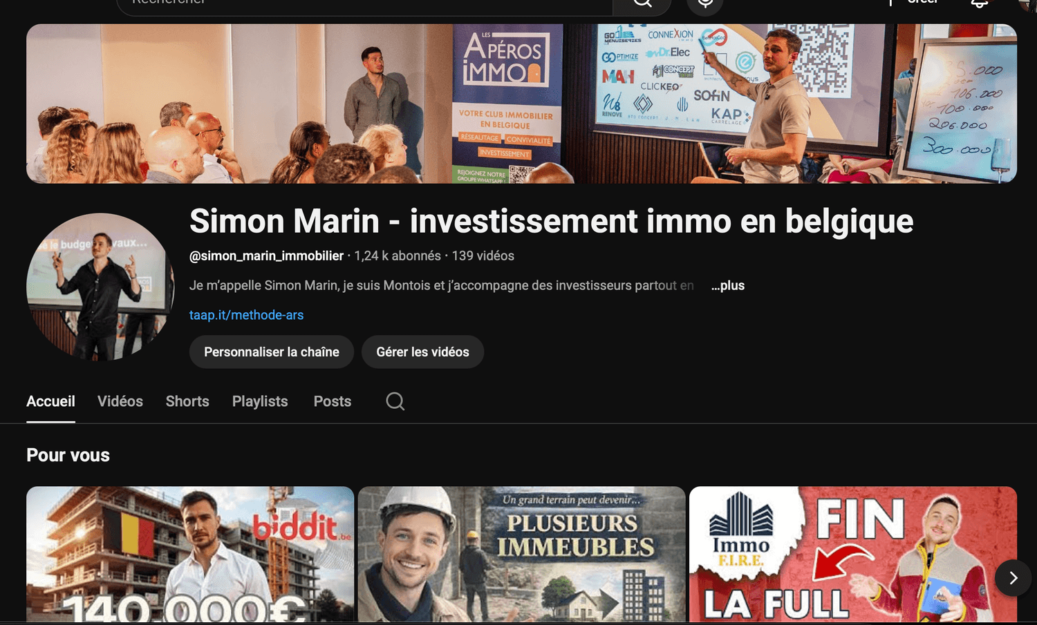 Simon Marin — Chaîne YouTube