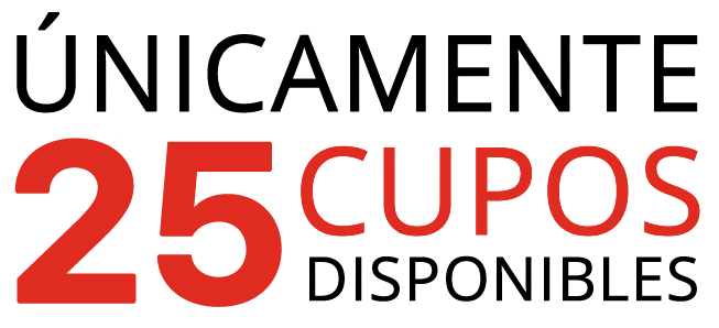 25 cupos disponibles