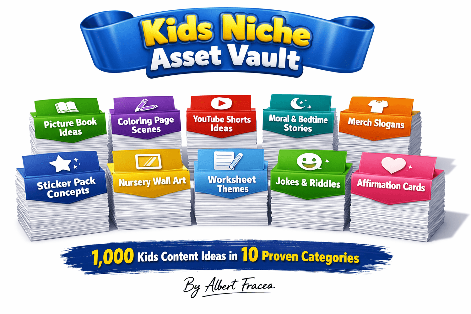 Kids Niche Asset Vault Mockup