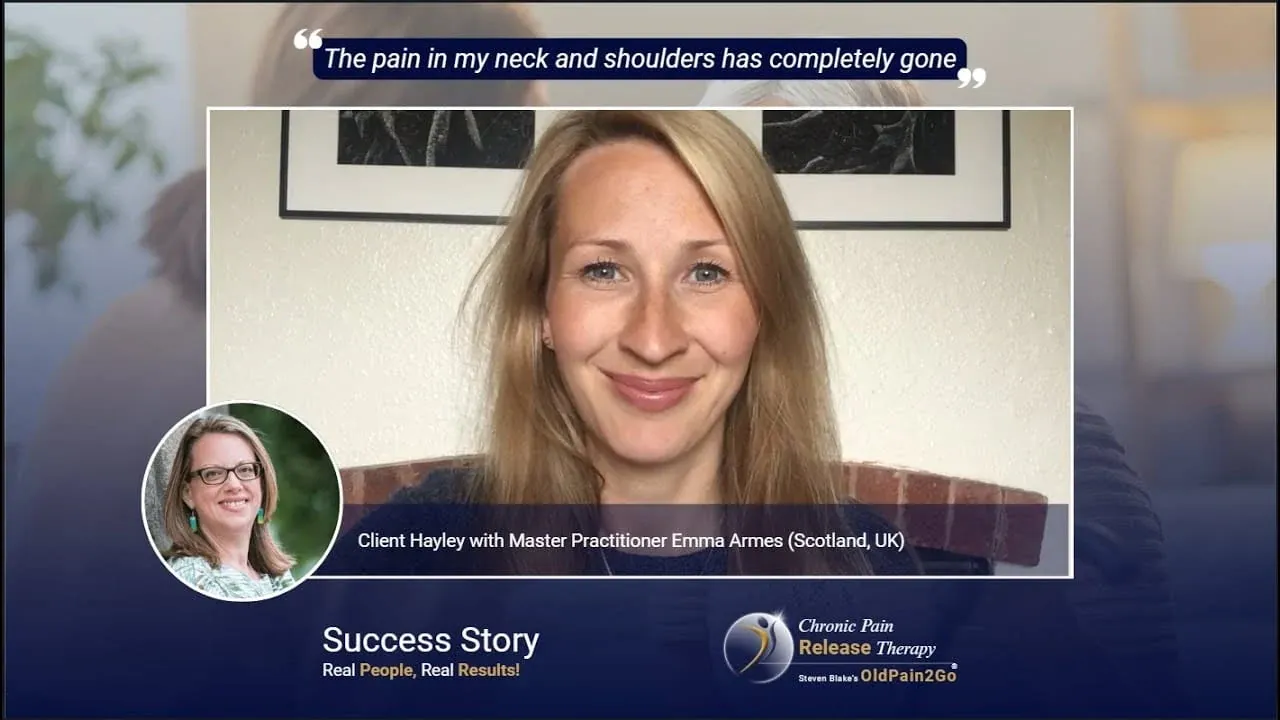 OldPain2Go® Video Testimony Client Hayley with Master Practitioner Emma Armes