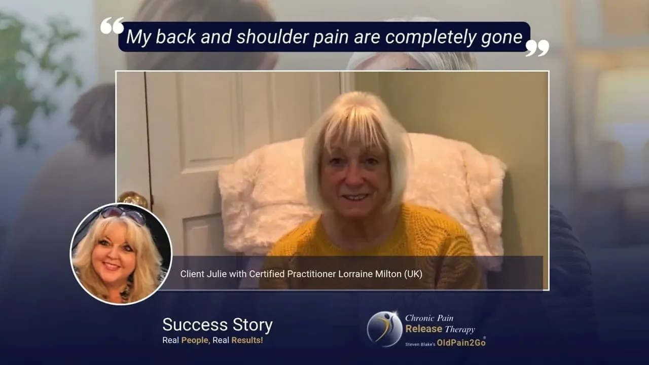 OldPain2Go® Video Testimony Client Julie with Certified Practitioner Lorraine Milton