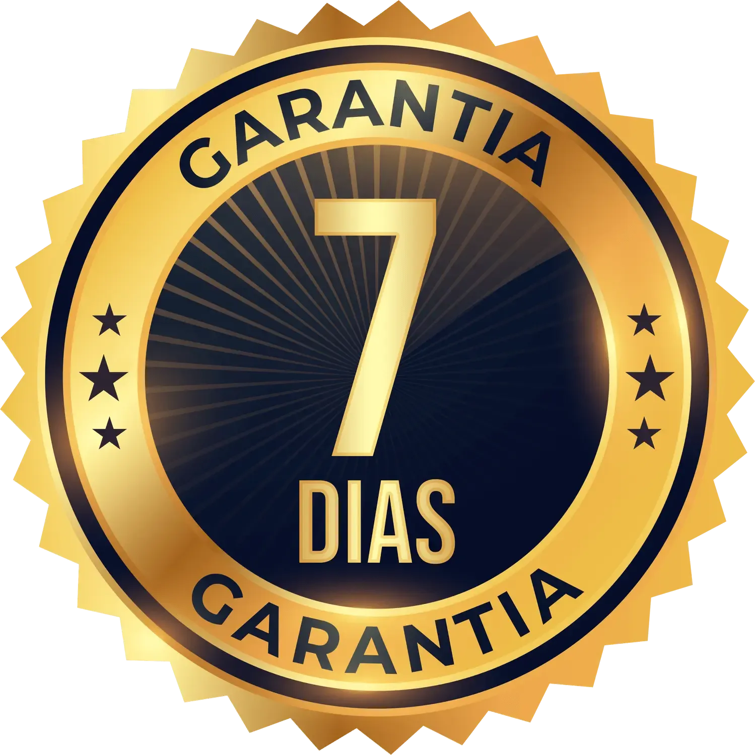 Sello de garantía de satisfacción de 7 días o devolución de dinero