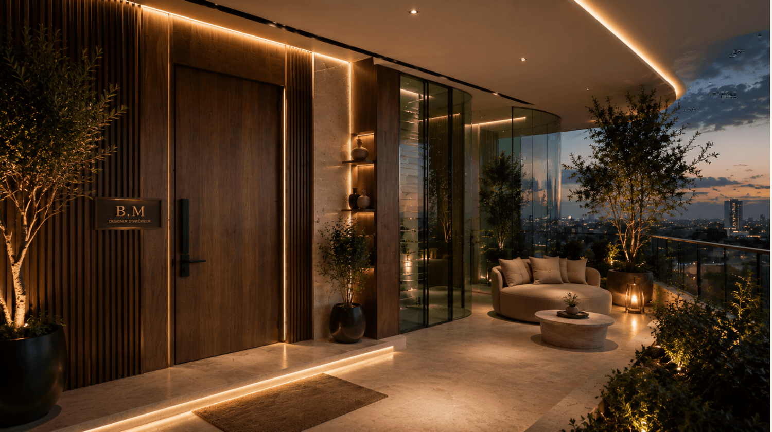 Éclairage architectural intérieur pour créer une ambiance apaisante, chaleureuse et haut de gamme