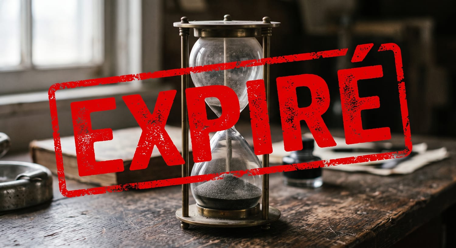 Offre expirée - sablier terminé