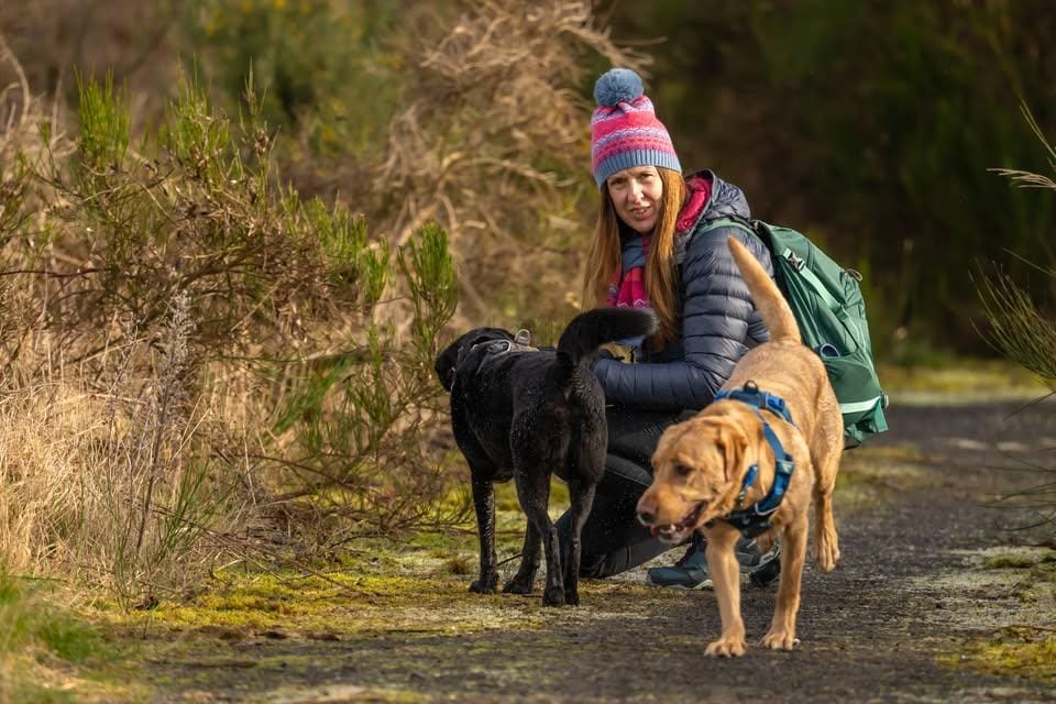 Morag with dogs — Pawsitive Choices