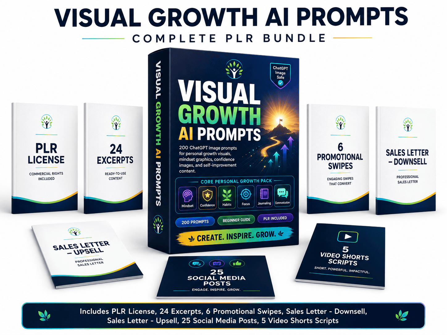 (PLR) Visual AI Growth Prompts
