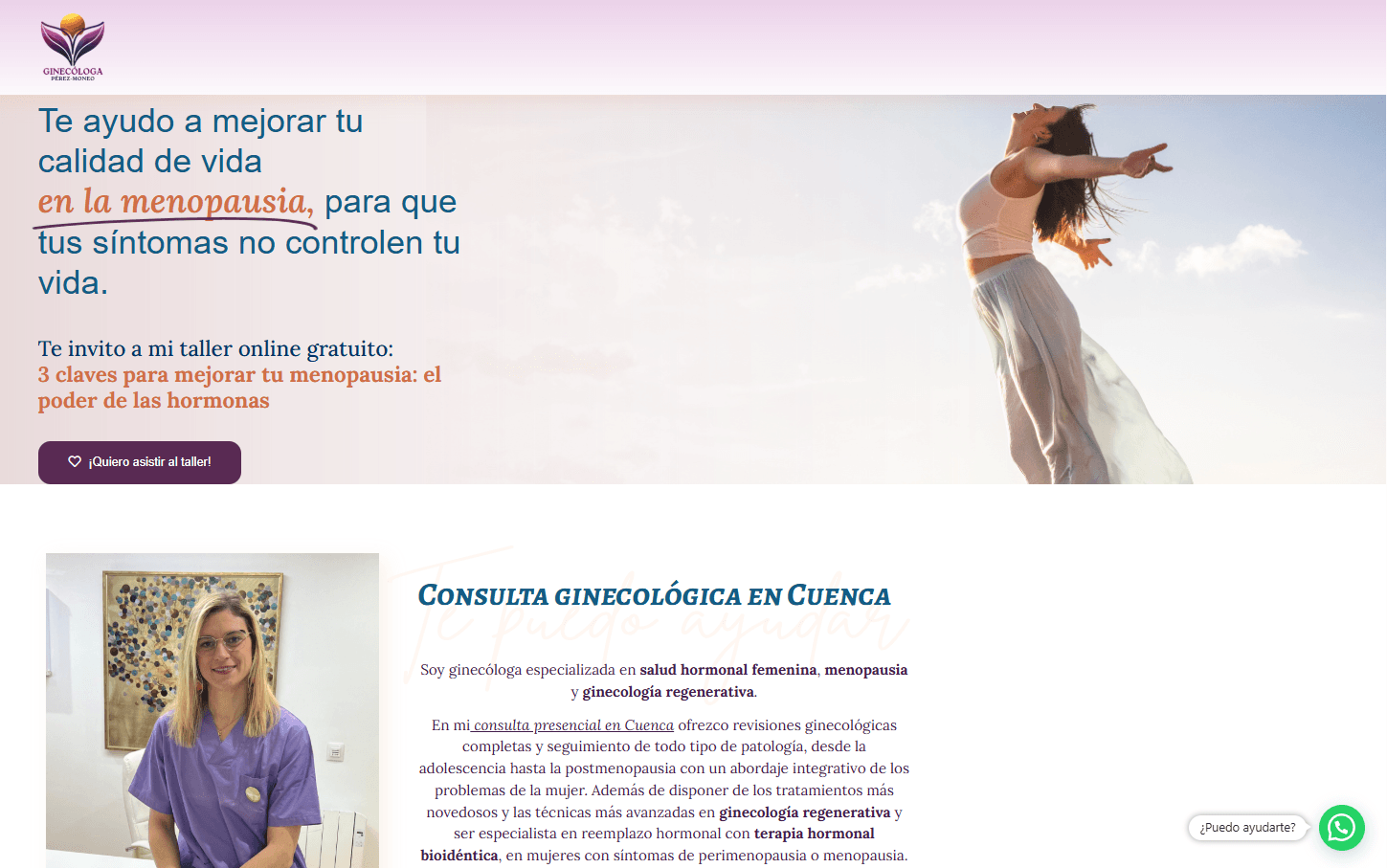 Web de Patricia antes