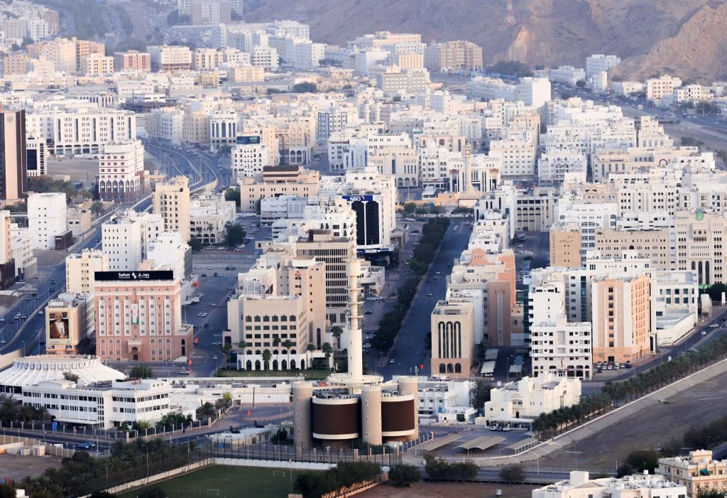 Aerial view of Muscat, Oman
