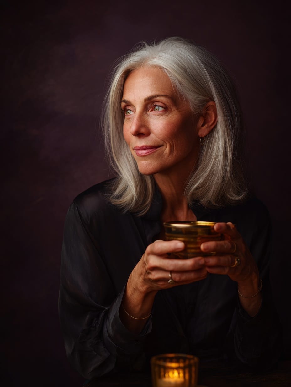 A woman becoming