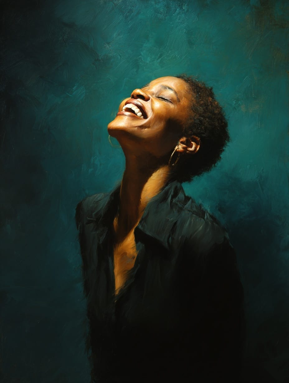 A woman becoming