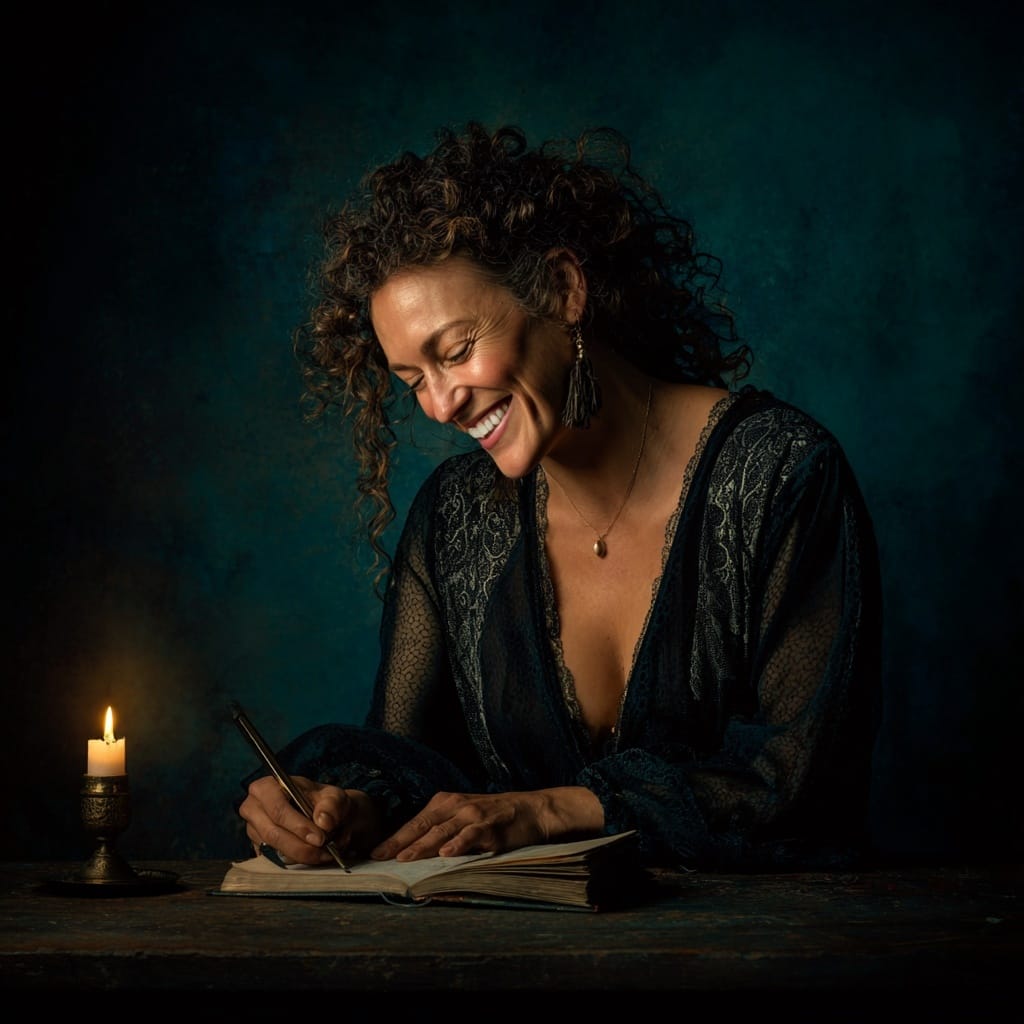 A woman becoming