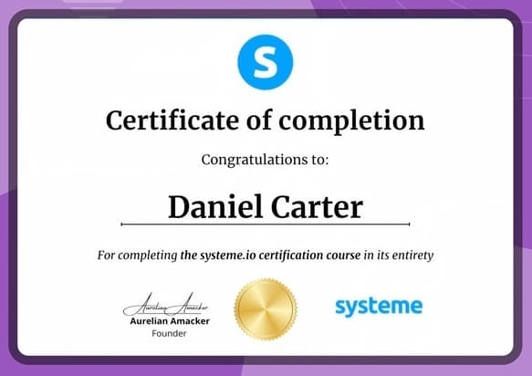 systeme.io certification