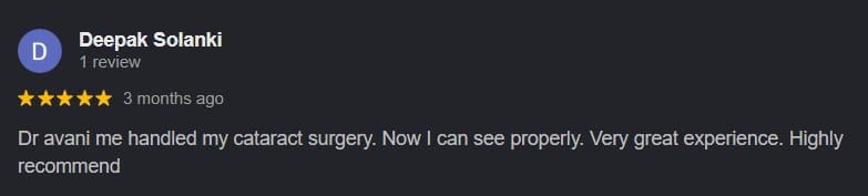 Google patient review 14