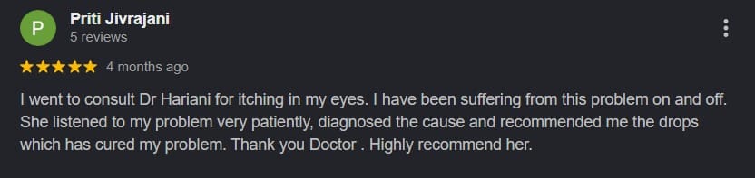 Google patient review 1