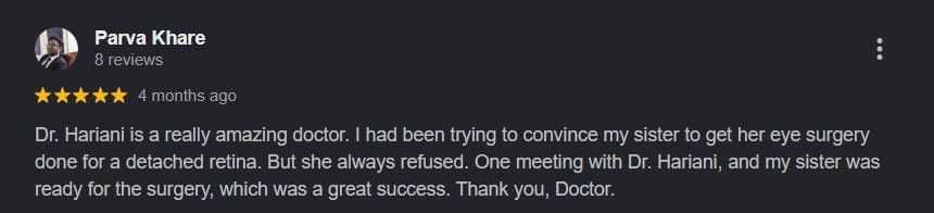 Google patient review 8