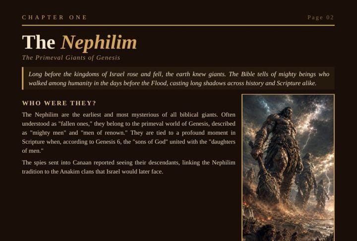 Chapter 1 · The Nephilim, Genesis 6:4