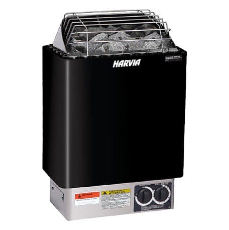 Harvia KIP60B electric sauna heater in black