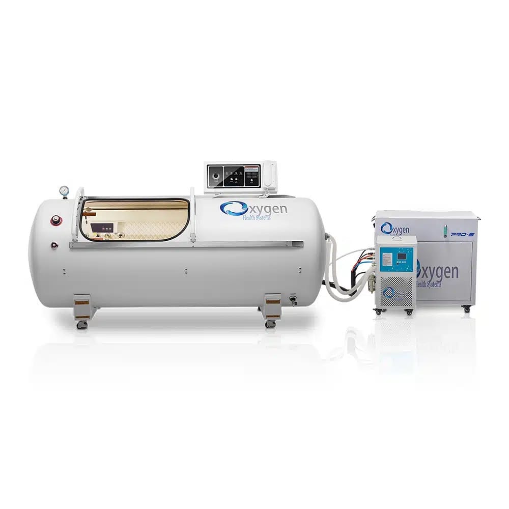 Oxygen Health Systems 36 inch stainless steel hard-shell hyperbaric chamber