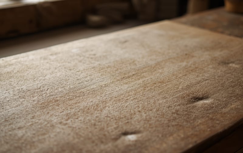 traditional wool carding workshop table