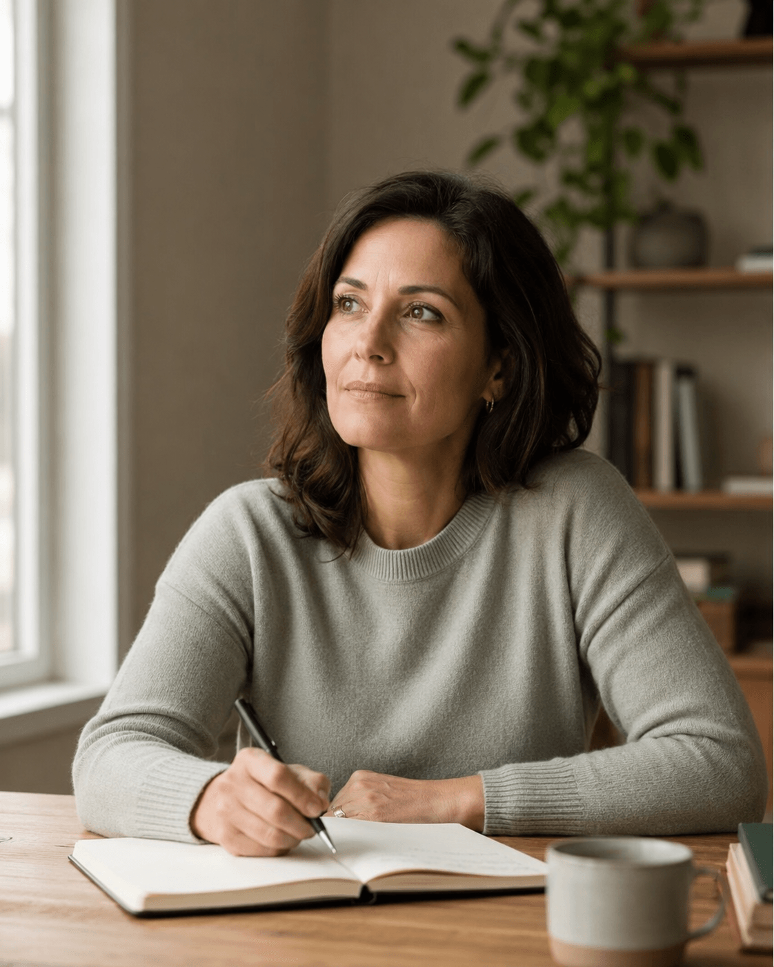 Professionnelle de santé qui prend un moment pour elle