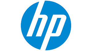 HP logo featuring lowercase white letters ‘hp’ inside a solid blue circular background.