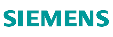 SIEMENS wordmark in teal uppercase letters on a white background, representing the Siemens corporate logo.