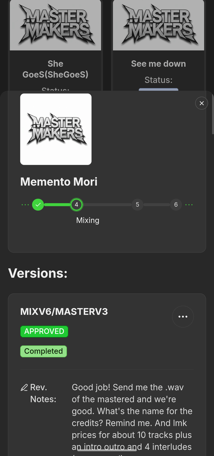 Mix Revisions