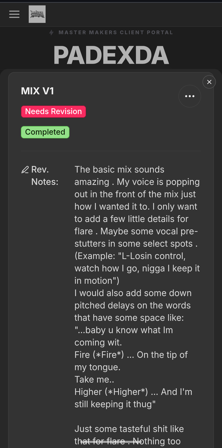 First Mix