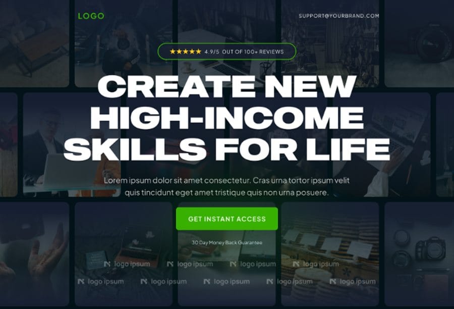High ticket course funnel concept