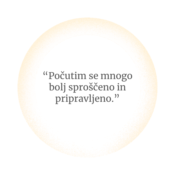 Počutim se mnogo bolj sproščeno in pripravljeno na porod