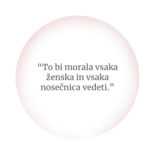 To (kar izvemo v programu) bi morala vsaka ženska in vsaka nosečnica vedeti.