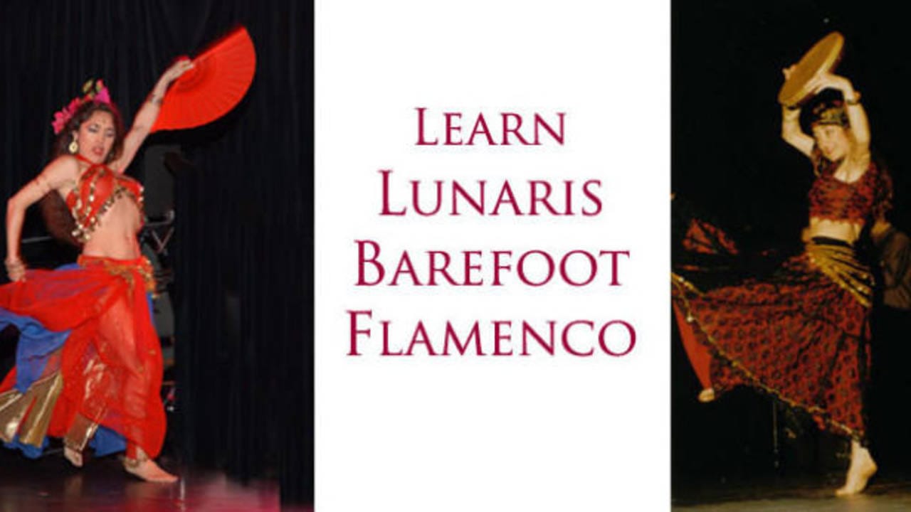 Puela Lunaris demonstrates barefoot feminine flamenco for her online teacher training