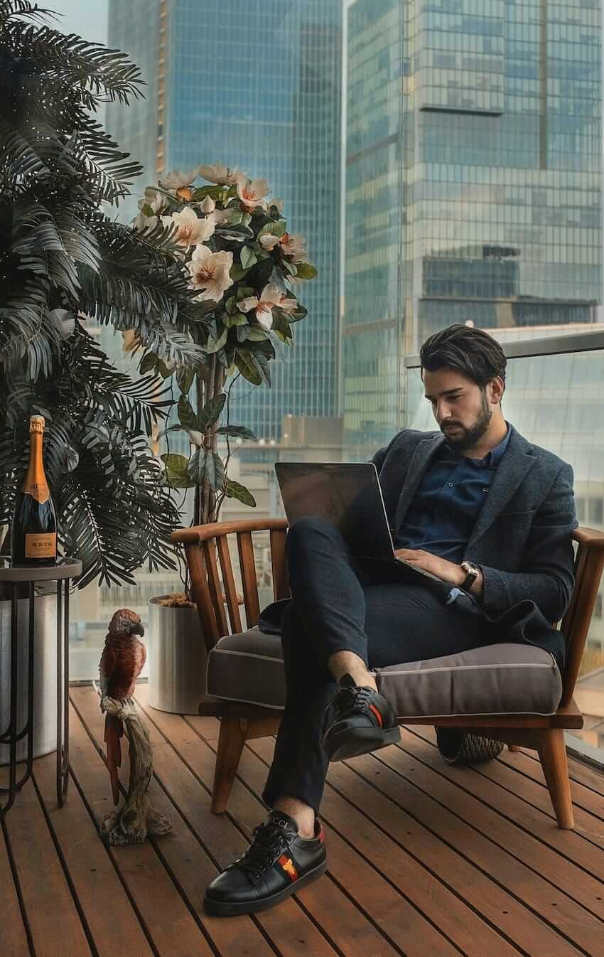 Business man working