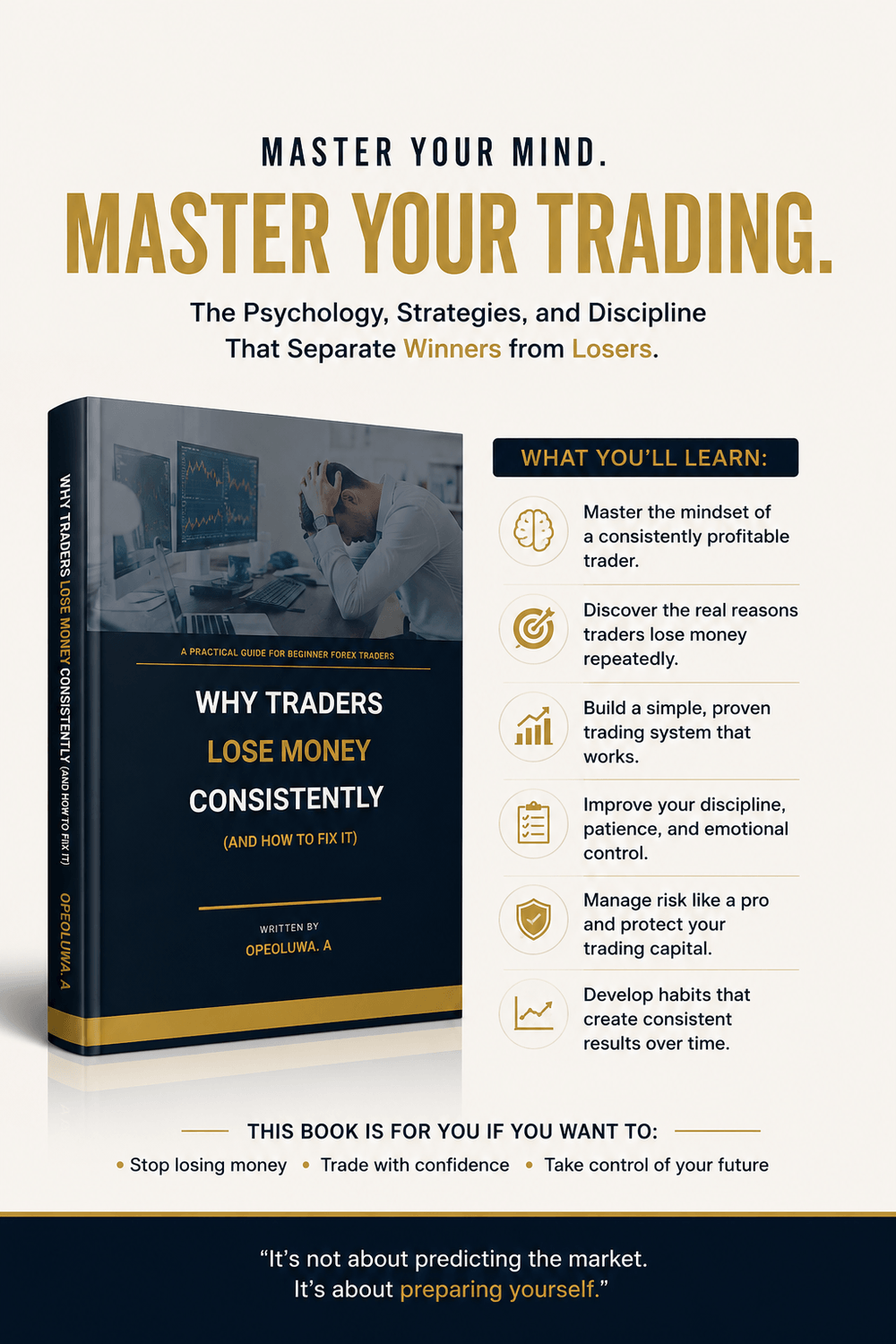 Why Traders Lose Money Consistently 3D book cover