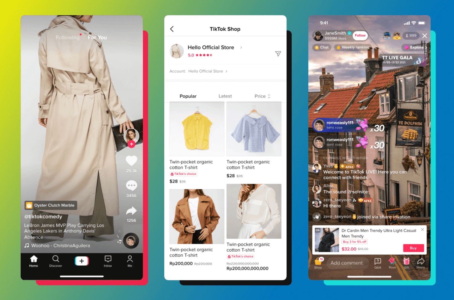 TikTok Shop - zrzut ekranu z aplikacji