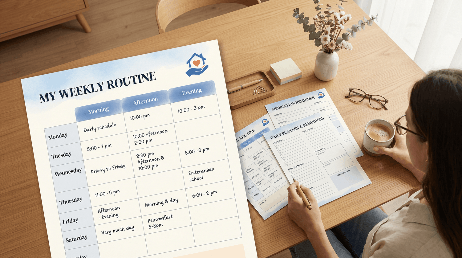 Weekly Routine, Day Planners & Reminders — Dementia Care Guide