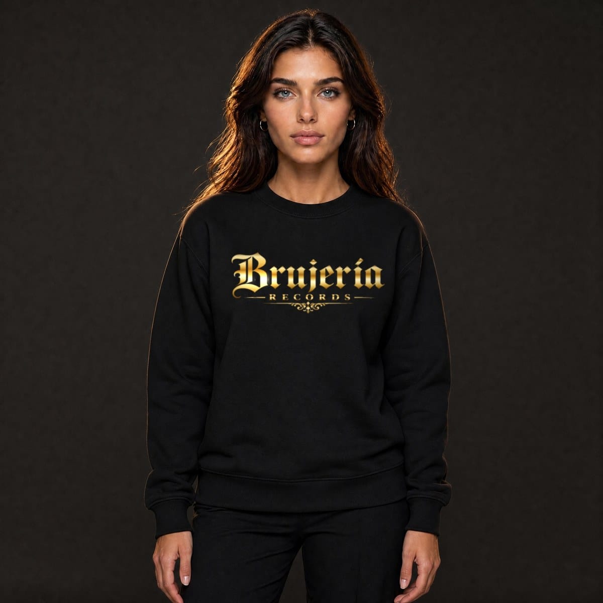 Sudadera Brujería Records cuello redondo — Laura