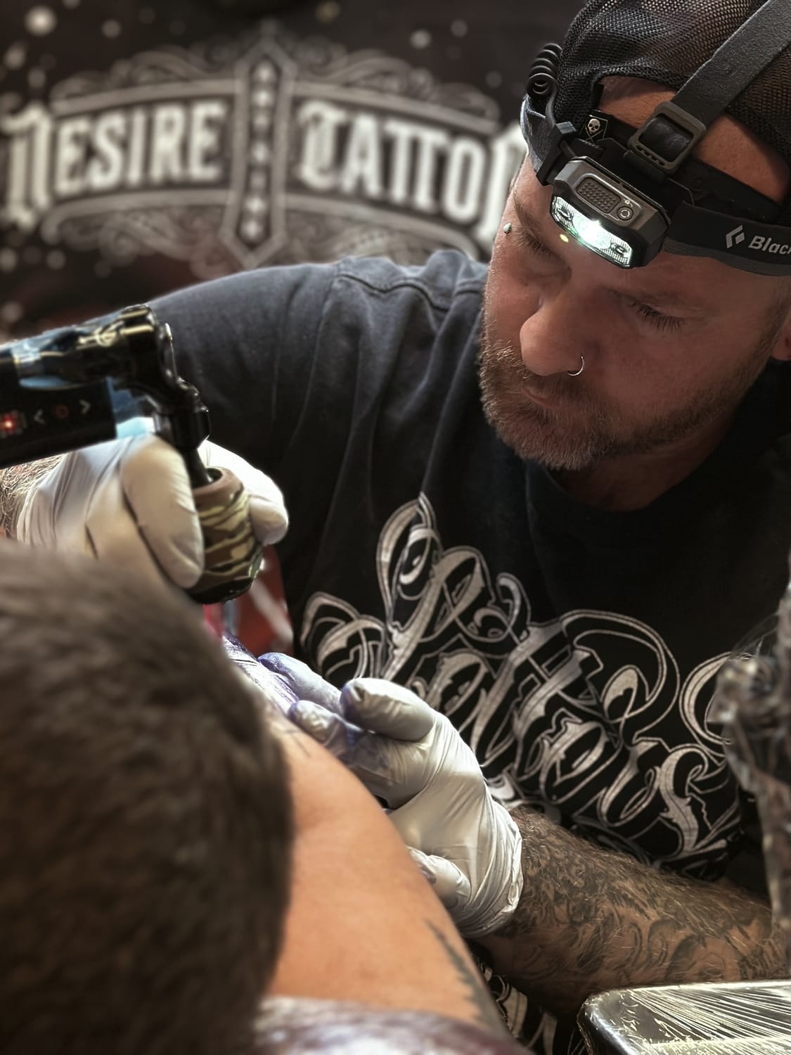 Sean Johnston, tattoo artist at Desire Art and Ink