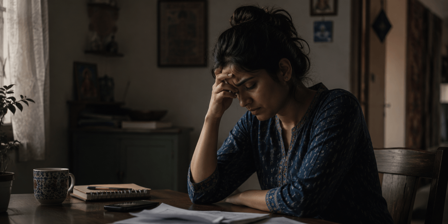 Before — stressed, overwhelmed, stuck