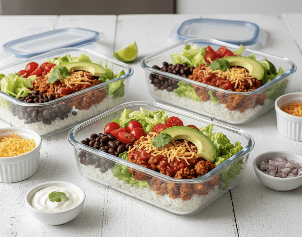 Ground Turkey Taco Bowls