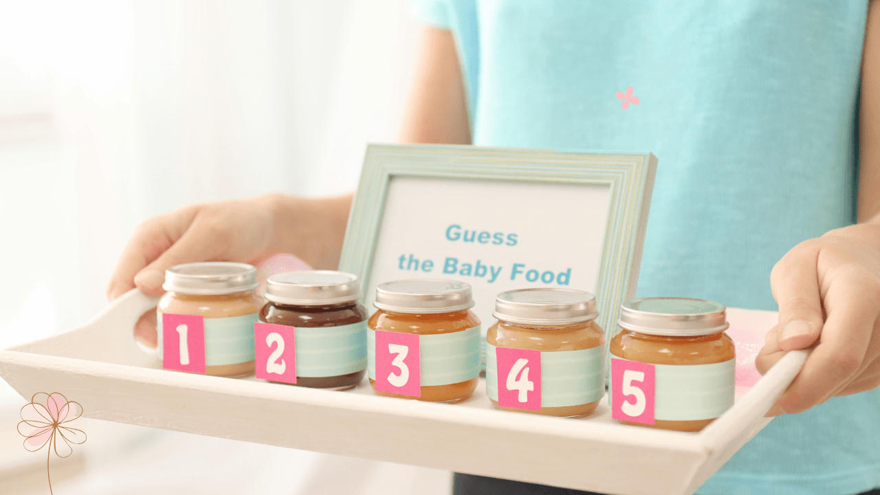 baby shower game - guess the baby food